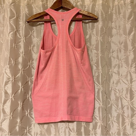 Lululemon Swiftly Tech Racerback Tank Top Heathered Pink Seamless - Picture 3 of 13